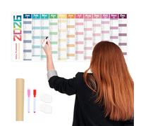 Wall Calendar 2026 - Dry Erase Monthly Planner, Large Grid Calendar Made of Thick Paper | Academic Year Plan , Planning Tool for Home, School, Students, Family, Library, D