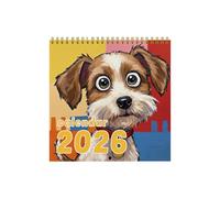 Wall Calendar 2026 Funny Dog Monthly Planner, 2026 Calendar 12 Months Desk Decoration - For Appointments Training Office School