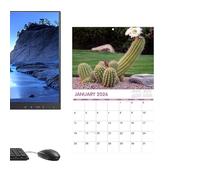 Wall Calendar 2026 - Goal Setting Planner 12 Months | Decorative Wall Calendar for Office Home Workplace Dorm Gym School Holiday Adults Women Men