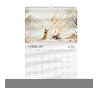 Wall Calendar | 2026 Jesus Calendar,Hangable Planner Wall Decoration for Daily Planning Family Home Workplace School Dorm Desk