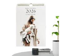 Wall Calendar, 2026 Jesus Planner with Inspirational Design, Hangable Calendar for Daily Scheduling at Home School Offices Classroom Dorm or Family Desk Setup, 8.86x11.02 Inches