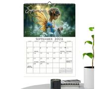 Wall Calendar 2026-Monthly Agenda Planner, Thick No-Bleed Paper, Large Writing Blocks, Aesthetic Home Decor, 12 Month Hanging , Academic & Office Schedule, Twin-Wire Binding for Bedroom