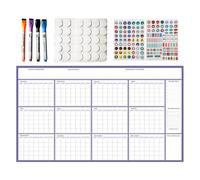 Wall Calendar 2026 - Monthly Daily Planner of Twelve, Large Vertical Hanging Paper, High Contrast Grid Layout, Monitoring 'Organisation'
