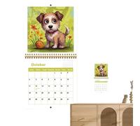 Wall Calendar 2026 | Monthly Weekly Daily Planner for Dogs, Desk Decoration Calendar 12 Months 2026 | for Appointment Agenda Academic Schedule Home Office School Decoration A