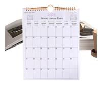 Wall Calendar 2026 - Multilingual Coil Calendar, Twelve Month Planner, Decorative Wall Organizer, Modern Dated Schedule | Stylish Functional Planning Solution For Bedroom Dormitory Apartment Family Sc