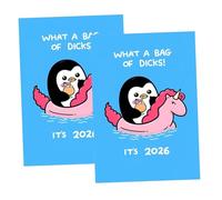 Wall Calendar 2026: Offensively Cute & Unapologetically Fun, 8.27" x 11.69" 12-Month Calendar, Personalized Animal Art Illustrations Every Month, Spiral-Bound, Gift for Animal Lovers (2pcs)