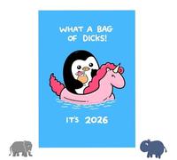 Wall Calendar 2026: Offensively Cute & Unapologetically Fun, Creative 12-Month Abstract animal Calendar, Novel Animal Art Different Illustrations Every Month, Gift for Animal Lovers