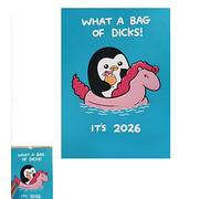 Wall Calendar 2026: Offensively Cute & Unapologetically Fun! January 2026 - December 2026, 11.8'' x 8.2'', Twin-Wire Binding, Hanging Hole, Funny Calendar for Children Women Girl Boy Wall Docer