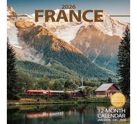 Wall Calendar 2026 Planner Calendar - France Hangable Monthly Wall Calendar with Large Blocks for Organizing & Planning, Academic Schedule, Home, Office & family, Thick & Sturdy Paper (12"x24" Open)