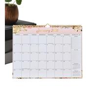Wall Calendar 2026 to 2027, Monthly Planner with Two-Wire Binding, 2026-2027 Calendar for 18 Months - For Office, Daily Lessons, School, Work, Home and New Year Planning