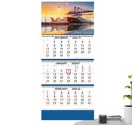 Wall Calendar 2026 - Vertical Display Wall Planner | Vertical Planner | Plan the Calendar for Organisational Holidays for School Hours in the Workplace at Workplace Apartment Hotel Zeitmanage