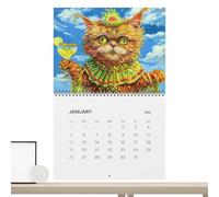 Wall Calendar 2026 | with Monthly Large Planner, Wall Calendar for Cats 12 Planner | For Home, Office, School, Dormitory and Family and Academic Planning