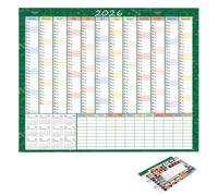 Wall Calendar 2026 with Practical Tips and Stickers, 74 x 51 cm (29 x 20 cm)