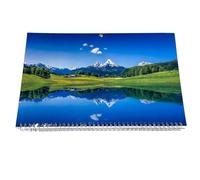 Wall Calendar 2027 - 13.19 Inch Paper Calendar, Quadruple Folded Vertical, Monthly Overview from December 2026 to February 2027 with Large Print for Organised Planning, Home, Office