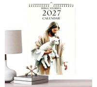 Wall Calendar 2027 Bible Stories January to December 2027 Christian