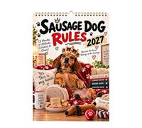 Wall Calendar 2027 January to December Agenda and Planner | 12 Month Calendar with Dogs for Work, Apartment, Bedroom, Hotel, Classroom, School Dog Calendar