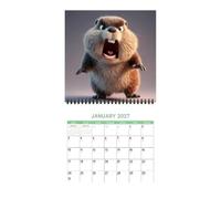 Wall Calendar 2027 Monthly Diary Funny Cute Emotional Animals