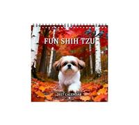 Wall Calendar 2027 - Months Thick Paper Cute Dog Decoration Landscape