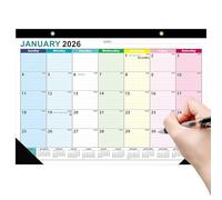 Wall Calendar | Bilingual Diary - Long Lasting Rigid Support with Aesthetic and Fun Design for Home School Office