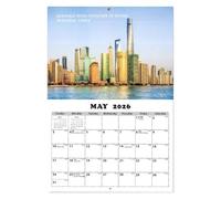 Wall Calendar - Calenedrier 2026 | Beautiful Landscape Monthly Wall Calendar | 12 Months for Office and Home Office Nature Designs Appointment Planner A4 Size Colorful