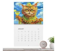 Wall Calendar - Cat Calendar | Wall Calendar | 8.5 X 11 Inches Family Planner Calendar For Cat Lovers 2025 Cat Calendar With Cat Photos Cat Calendar With Cat Facts For Organized Planning