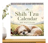 Wall Calendar Dogs 12-Month 2027 Date Scheduling Planning