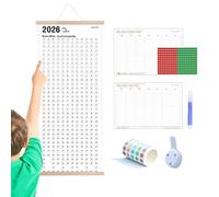 Wall Calendar for 2026, Double-Sided Planner | Monthly Large Wall Calendar 2026 - For Christmas New Year Schedule Appointment Planning Home Office School Apartment