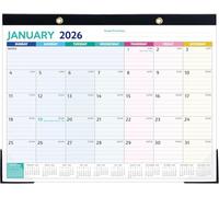 Wall Calendar, Large Blocks for Planning, Thick Premium Paper, Hanging Hook Included, Home & Office Schedule Organizer