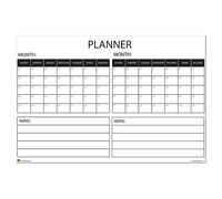 Wall Calendar Large Wet & Dry Erase Laminated Two Month Wall Planner, Size 36" x 24" (Folded Shipping)