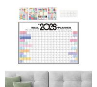 Wall Calendar | Large Yearly Chart Planner 2026 | Home Calendar | for Kids College Dorm Office Home Kitchen Classroom Teacher