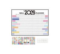 Wall Calendar - Large Yearly Planner Chart | 2026 Calendar Planner, Itinerary Recorder, Wall Sticker Self-Discipline Check-in Chart, Home Çalendar For Kids School College Dorm Kitchen Classroom Teach
