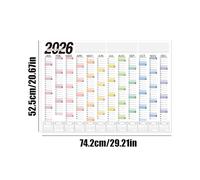 Wall Calendar - Large Yearly Planner Chart,Family Wall Calendar - for Kids School Dorm Office Home Kitchen Classroom Teacher Family