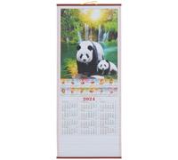 Wall Calendar Monthly Hanging Calendar for Office Use | Paper Sheet, Classic Dragon Motif, Print, Track Lunar Dates and Check Date at Glance