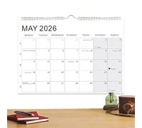 Wall Calendar - Monthly Hanging Planner with Thick Paper - Family Planning Calendar - for Home Office Family Classroom Bedroom Planning