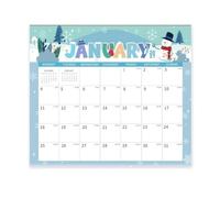 Wall Calendar Monthly Planner Organizer Board With Large Month Mark Weekly Grid Mini Month Views Backing For Metal Doors Suitable for home tasks workplace notes classroom organization, style to 4
