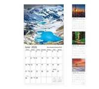 Wall Calendar, National Parks 2026 Wall Calendars Large, Monthly Planner with Ruled Blocks Jan-Dec for Planning Organizing Home Office Supplies