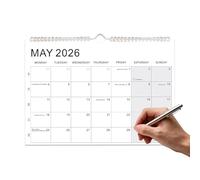 Wall Calendar,Organizer Decor Hangable Monthly Planner,A4 Academic Year Monthly Wall Planner - for Home Office School Family Classroom Dorm Room