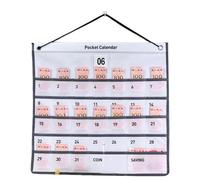 Wall Calendar Organizer | Wall Mounted Storage Bag | Monthly/Weekly Calendar, Living Room, Bedroom, Bathroom, Kitchen, School Wall Organizer