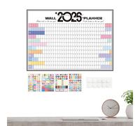 Wall Calendar Planner | Large Yearly Planner Chart | Record Calendar - for Kids College Dorm Office Home Kitchen Classroom Teacher
