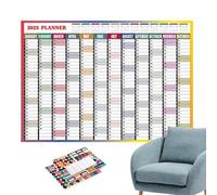 Wall Calendar Poster 2025 - Wall Planner For The Whole Year With Large Date Display | Premium Quality, Perfect For Use In Office Or Home, Easy To Hang, Ideal For Planning, Planning
