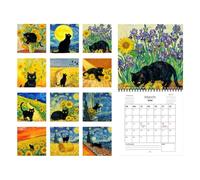 Wall Calendar with Cat Motifs for 2026 Wall Planner for the Whole Year 2026 | Cat calendar for 12 months for the appointment of cat lovers in the home office, living room, office