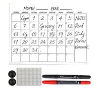 Wall Calendar, Writeable, Reusable and Wipe-Clean, Weekly Planner Calendar without Date, for Classroom, Kitchen, Dorm, Home, Office, Back to School, Teachers, Students, Children, Teenagers