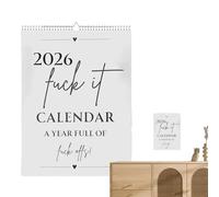 Wall Calendar | Yearly Doodle Office Supplies - Bold Font Monthly Planner Calendar - for Event Deadlines Vacation Meal Planning Appointments School Office Teachers Family Holiday