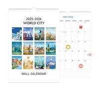Wall Calendars - Hanging Organizer in Academic Monthly Planner | Efficient Weekly Planning with Charming Illustration Design, Creative Modernize Planning