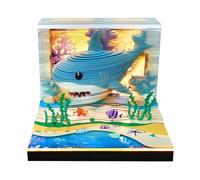 Wall Calender 3D Timepiece Calendar 2026 Shark Paper Art Memo Pad With 52 Week Calendars Desk decor aesthetic(Shark)