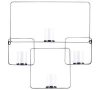 Wall Candle Holder PALAWAN Metal 65 cm Black