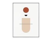 Wall Canvas Brick Red Circle Kitchen Wall Art Photo Canvas Bedroom Pictures for Wall Bedroom Posters Office Bathroom Pictures Living Room Toilet Prints for Walls No Frame Artwork 50x70cm/1 Pcs