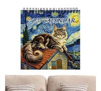 Wall Cat Calendar 12-Month 2027 Personal Date Planning