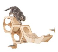 Wall Cat Shelves Wood Cat Wall Shelves Cat Furniture - Wooden Cat Shelf Wall Mounted Cat Wall Furniture - Indoor Cats Rustic Cat Decor Cat Lover Gift…
