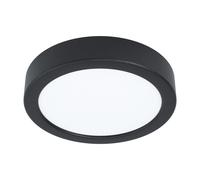 Wall / Ceiling Light Black 160mm Round Surface Mounted 10.5W LED 3000K